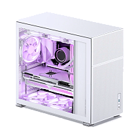 D41MESHWhite Корпус без блока питания/ Case JONSBO D41 MESH, Midi-Tower, TG, no fan, 1xUSB-A 3.2 + 1xUSB-C 3.2, ATX, mATX White