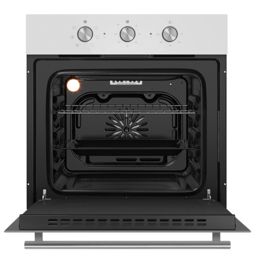 OEF606WH Шкаф духовой электрический HOMSair/ электрический, встраиваемый, механическое управление, 60 л., конвекция, гриль, таймер, белый фото 2