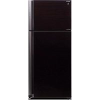 SJXP59PGRD Холодильник Sharp/ Холодильник Sharp, ВхШхГ 1850х800х735 мм, отдельностоящий, No Frost. A+ Красное стекло