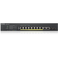 XS1930-12HP-ZZ0101F Коммутатор/ ZYXEL Hybrid Smart PoE ++ ZYXEL NebulaFlex XS1930-12HP switch, 19 "rack, 10xRJ-45: 1 / 2.5 / 5 / 10G (8 of them PoE ++ (802.3bt), 2xSFP +, 375 W PoE budget, standalone / cloud management