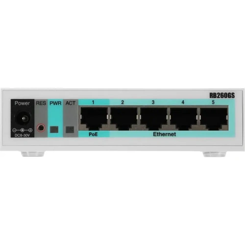 CSS106-5G-1S Коммутатор/ RB260GS 5x Gigabit Ethernet Smart Switch, SFP cage, plastic case, SwOS фото 3 CSS106-5G-1S Коммутатор/ RB260GS 5x Gigabit Ethernet Smart Switch, SFP cage, plastic case, SwOS фото 3