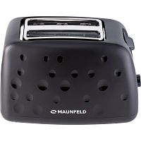 MFT-847BK Тостер MAUNFELD/ Тостер MAUNFELD MFT-847BK, мощность 930 Вт, 2 тоста, регулировка степени поджаривания, размораживание, подогрев, поддон для крошек, цвет черный