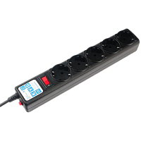 SPG5-B1 Фильтр-удлинитель Power Cube 0,5 м д/подкл. к UPS (C14), 5 розеток (черный) 10А/2,2кВт/ Surge protector Power Cube 0.5 m, 5 outlets (BLack) 10A / 2.2kVt, C14 input