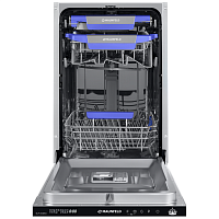 MLP-08IMRO Посудомоечная машина MAUNFELD/ Посудомоечная машина MAUNFELD MLP-08IMRO, встраиваемая 45 см, вместимость 10 комплектов, 8 программ, луч на полу, дисплей, режим 1/2 загрузки, третий уровень загрузки, автоматическое открывание двери, отсрочка ста