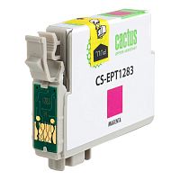 -/ Картридж струйный Cactus CS-EPT1283 T1283 пурпурный (7мл) для Epson Stylus S22/S125/SX420/SX425/Offi