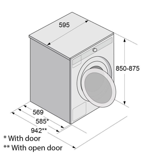 W4096P.W/3 Стиральные машины ASKO/ Арт. 741588 ; Стиральная машина с фронтальной загрузкой, 9 кг, белый фото 8