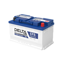 DELTASTARTMASTER85AhEFB Аккумуляторная батарея для автомобилей/ DELTA серия START MASTER, DELTA START MASTER 85 Ah EFB, напряжение 12В, емкость 85 Ач (разряд 20 часов; 10.5В), пусковой ток: 820А, полярность обратная ( - +), тип EFB;Pb (свинцово-кислотный)