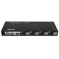 DKVM-410H/A2A Коммутатор/ DKVM-410H 4-port KVM Switch, HDMI+USB ports