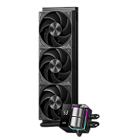 DS360ProDigitalBK Система охлаждения/ Water Cooling System PCCooler DS360 Pro Digital BK (310W, 360mm, LED temp., Black, Fans: 3x120mm, 66CFM, 34.3dBA, 2200RPM/ Pump height 85mm, 15dBA, 2600RPM, Rad thickness 27mm/ S: 1851, 1700, 1200, 115X, 20XX, AM5, AM