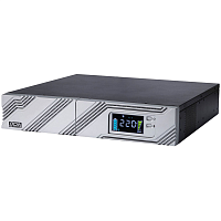 SRT-1000ALCD ИБП SRT-1000A, линейно-интерактивный, 1000ВА, 900Вт, LCD, Rack/Tower, 8 розеток IEC320 C13 с резервным питанием, USB, RS-232, слот под SNMP карту, EPO, защита RJ45, ШхГхВ 428х453х84мм., вес 16.8кг./ UPS POWERCOM SRT-1000A, line-interactive, 1