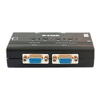 DKVM-4K/B3A Коммутатор/ DKVM-4K,DKVM-4K/B 4-port KVM Switch, VGA+PS/2 ports