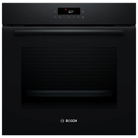 HBA571BB4 Serie 2,Встраиваемый духовой шкаф Bosch, Auto Pilot 10, объем 71 л , 7 режимов нагрева, 4D Hotair, сенсорное управление со светодиодной подсветкой, направляющие проволочные , пиролиз, черный цвет