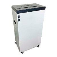 СП65-4 Уничтожитель документов и медианосителей ГЕЛЕОС СП65-4, P-4 (4 ур-нь секр.), фрагмент 3,9х40мм, 30 лист (70г/м2), флеш-карты/CD/пл.карты/скрепки/скобы, 65 литров