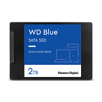 WDS200T3B0A Твердотельный накопитель/ WD SSD Blue SA510, 2.0TB, 2.5" 7mm, SATA3, R/W 560/530MB/s, IOPs 95 000/84 000, TBW 500, DWPD 0.1 (12 мес.)