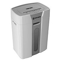 ETALONET-20C Шредер New United Etalon ET-20C белый (секр.P-4) перекрестный 17лист. 25.6лтр. скрепки скобы пл.карты CD