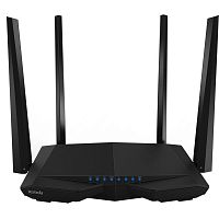 AC6 Маршрутизатор/ Tenda WiFi Router AC6 (WLAN 1.2Gbps, Dual-band 2.4GHz+5.1GHz, 802.11ac+3xLAN RG45 10/100+1xWAN GBL) 4x 5dBi ext Antenna
