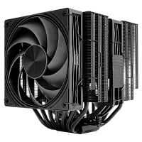 FT-140-BL Кулер для процессора/ CPU Cooler Thermalright Frost Tower 140 (4-pin PWM, 158mm, Al/Cu, 7x6mm, 1x120mm+1x140mm, 85.35/120CFM, 33.3/36.25dBA, 2400/1850RPM, S: 1851/1700/1200/115X/2011/2066, AM5/AM4, black)
