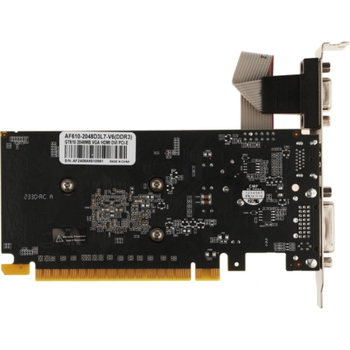 AF610-2048D3L7-V6 Видеокарта AFOX PCIE16 GT610 2GB DDR3 AF610-2048D3L7-V6 фото 2 AF610-2048D3L7-V6 Видеокарта AFOX PCIE16 GT610 2GB DDR3 AF610-2048D3L7-V6 фото 2