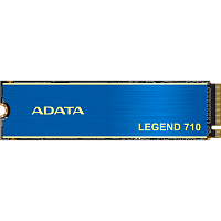 ALEG-710-1TCS Твердотельный накопитель/ ADATA SSD LEGEND 710, 1024GB, M.2(22x80mm), NVMe 1.4, PCIe 3.0 x4, 3D NAND, R/W 2400/1800MB/s, IOPs 180 000/150 000, TBW 260, DWPD 0.23, with Heat Sink (3 года)