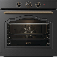 BOS67371CLB Встраиваемые электрические духовки GORENJE/ Духовой шкаф, Полезный объем: 77 л,электронный программатор с аналоговым дисплеем, очистка паром, A,максимальная температура в духовке: 300 °С, 59.7 × 59.5 × 56.4 см, цвет:черный