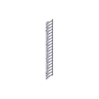 ET7717 Вертикальный кабельный организатор Systeme Electric, серия Excelente, 42U, пластиковые пальцы, однорядный, на две стороны