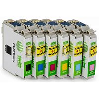 -/ Картридж струйный Cactus CS-EPT0807 черный/желтый/голубой/пурпурный/светло-голубой/светло-пурпурный