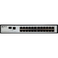OS1225/A1A Коммутатор/ Unmanaged Switch 24x100Base-TX, 1xCombo 1000Base-T/SFP, metal case, 19" w/brackets