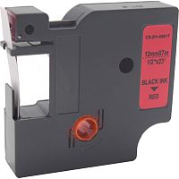-/ Картридж ленточный Cactus CS-D1-45017 45017 черный/красный для Dymo LM 160, 210D, 280, PnP, 420P, 500 TS; Rhino Pro 6000, 5200, 4200