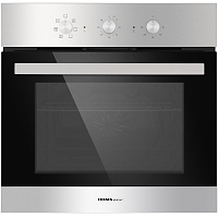 OEF657S Шкаф духовой электрический HOMSair OEF657S/ электрический, встраиваемый, механическое управление, 57 л., конвекция, гриль, таймер, нерж. сталь