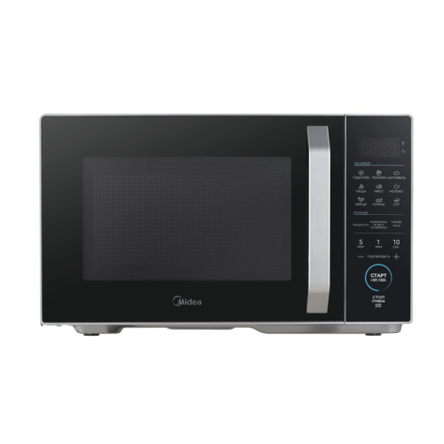 EM825P2ET-S Микроволновая печь MIDEA/ 25 л, 800 Вт, сенсорная ПУ, цвет - серебристый фото 2