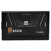 TR-SG850 Блок питания 850W/ Power Supply Thermalright, 850W 80+ Gold (ATX, 3.1, PCIe 5.1, Full modular, 1x24(20+4)pin 600mm, 2xCPU 8(4+4)pin 650mm, 2xPCIe*2 8(6+2)pin 650+150mm, 1x12VHPWR PCIe 5.1 12+4pin 600mm, 2xSATA*4 450+150+150+150mm, 1xMOLEX4pin*3 5