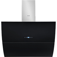 DH90.3GE Вытяжки Graude/ Ширина 900 мм,Чёрный цвет,Производительность: 700 м3/ч,2*1 В LED лампы,Сенсорное управление,Пульт ДУ в комплекте,Короб из нержавеющей стали 400+400 мм,Угольные фильтры в комплекте.