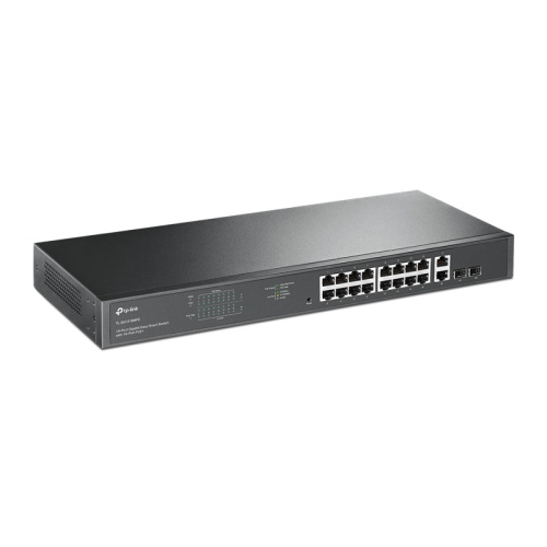 TL-SG1218MPE Коммутатор/ 16-Port Gigabit Easy Smart PoE+ Switch with 2 SFP фото 2