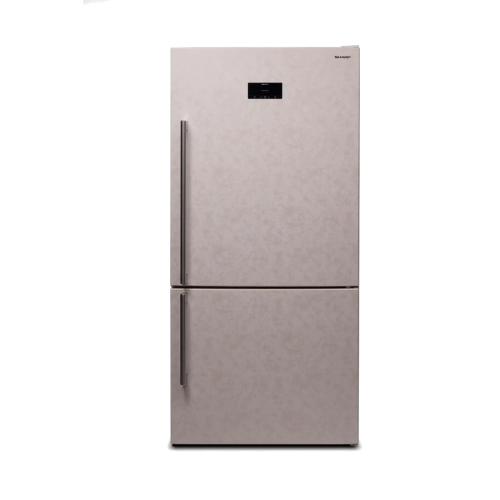 SJ-653GHXJ52R Холодильник Sharp/ Комбинированный холодильник с нижней МК, NoFrost, 84*75*186 см, цвет бежевый