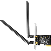 WE1300 Адаптер Wi-Fi/ AC1300 Dual Band Wi-Fi PCIe Adapter, 867Mbps at 5GHz + 400Mbps at 2.4GHz,2 5dBi Antennas, Dual Brackets, Windows 10/8.1/8/7