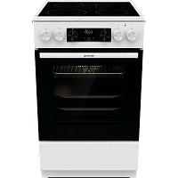 GECS5C70WA Плита GORENJE/ Стеклокерамическая плита, Цвет: Белый, Материал дверцы: Стеклянная дверца, GentleClose: шарнир с плавным закрыванием дверцы духовки, Тип духовки: Мультифункциональная духовка, Стеклокерамическая варочная панель, Количество конфор