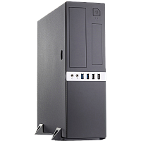 FL-203-TFX300S Корпус с блоком питания 300Вт./ Case Foxline mATX Desktop 300W, 2xUSB3.0, 2xUSB2.0, toolless, Black, 8cm. fan, powercord