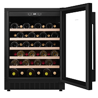 Винный шкаф MAUNFELD/ Винный шкаф MAUNFELD MBWC-135S54, ВхШхГ 820х595х613 мм, встраиваемый, 54 бутылок, от 5 ° C до 20 ° C, полезный объем 135 л, электронный термостат, индикация температуры, звуковой сигнал отключения питания, звуковой сигнал повышения т