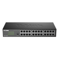 DGS-1024D/J1A Коммутатор/ Неуправляемый коммутатор, 24x1000Base-T, DIP-переключатель, защита от статического электричества до 1 кВ