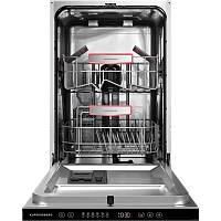GHS4520 Встраиваемая посудомоечная машина Kuppersberg/ Встраиваемая посудомоечная машина Kuppersberg, High-Tech, 45 см, 10 комплектов, 6 программ, 3 корзины, конденсационная сушка, полная защита от протечек, индикатор отсутствия соли и ополаскивателя, ото