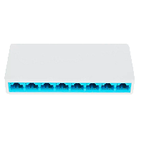 MS108 Коммутатор/ 8-port 10/100Mbps desktop switch, plastic case